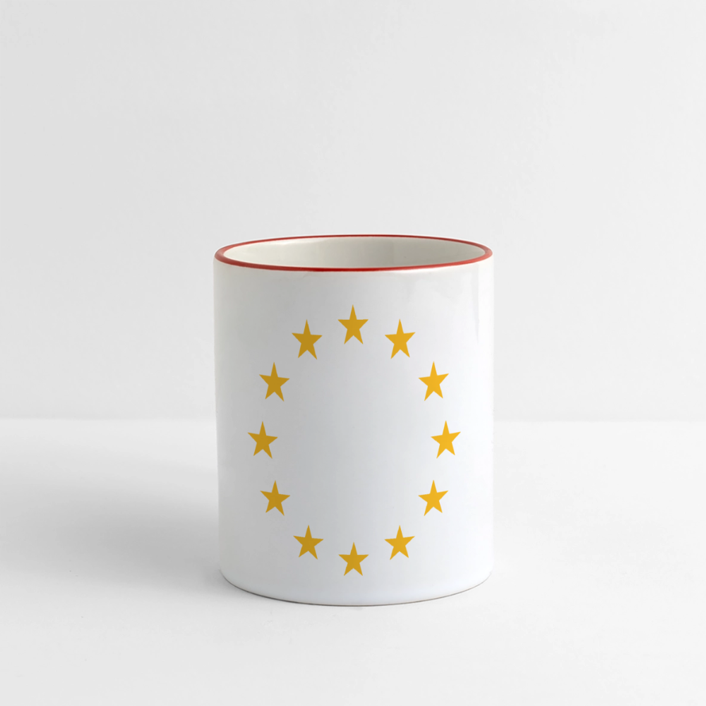 "12-Stars" - Mug - white/red