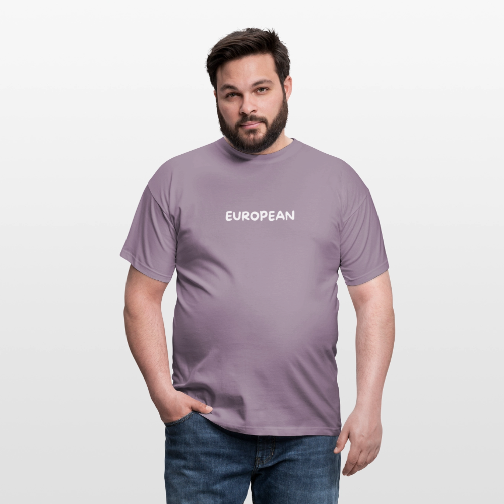 "EUROPEAN" Männer T-Shirt - purple-grey 