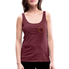"12-stars-mini" - Frauen Premium Tank Top - heather burgundy