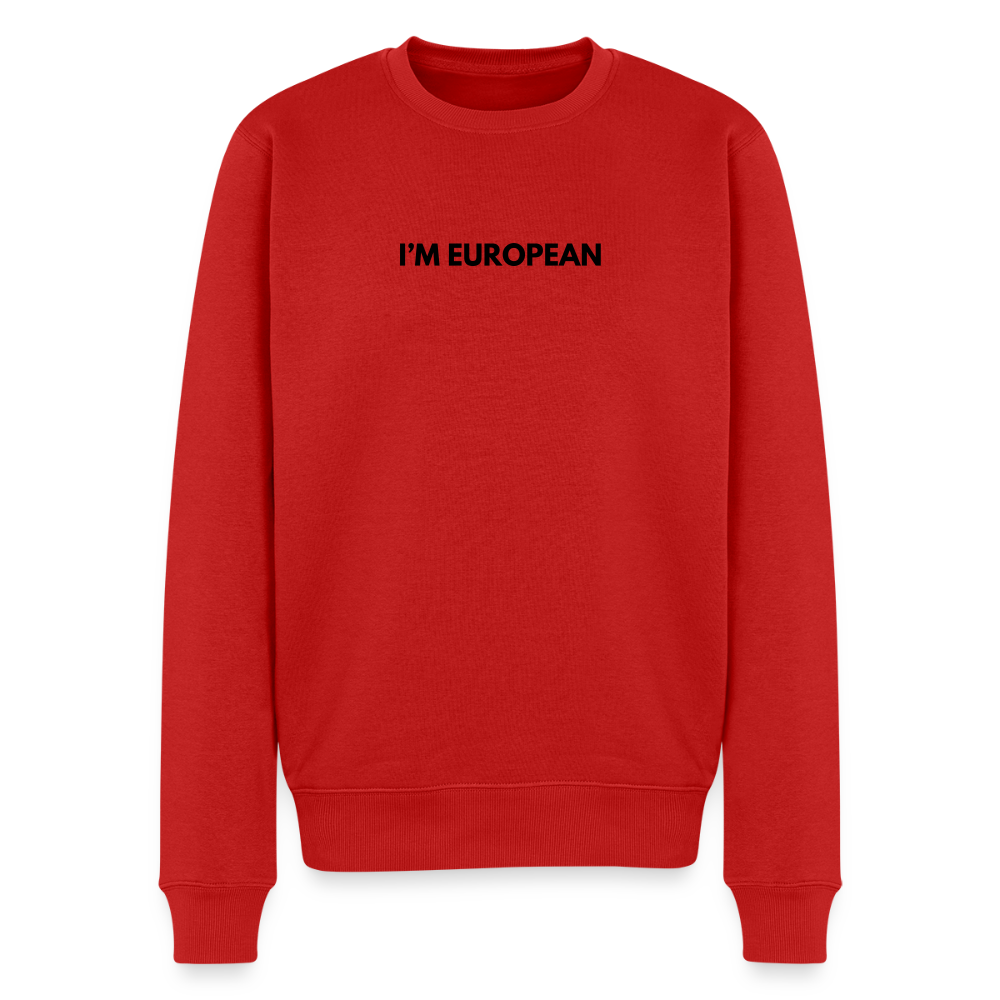 "I'M EUROPEAN" - Männer Premium Pullover - red
