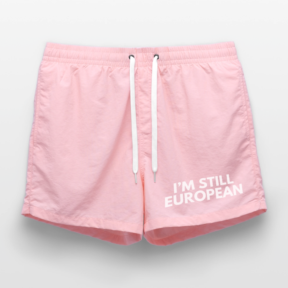 "I'M STILL EUROPEAN" - Badeshorts - pink