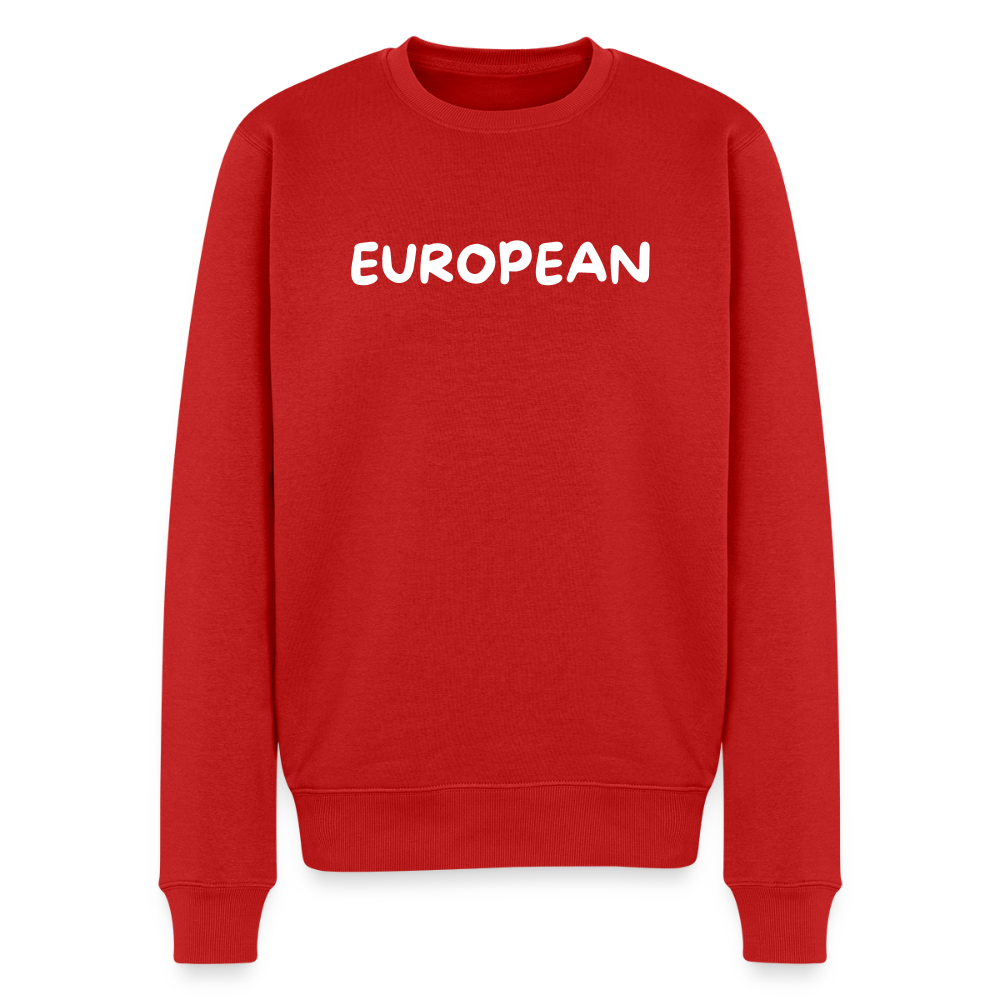 "EUROPEAN" - Männer Premium Pullover - red