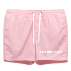 "I'M EUROPEAN" - Badeshorts - pink
