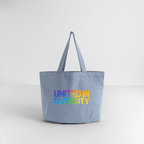 Vintage-washed Shopper - "United in Diversity - LGBTQ" - Vintage Blue