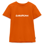 "EUROPEAN" - Kinder Premium T-Shirt - orange 