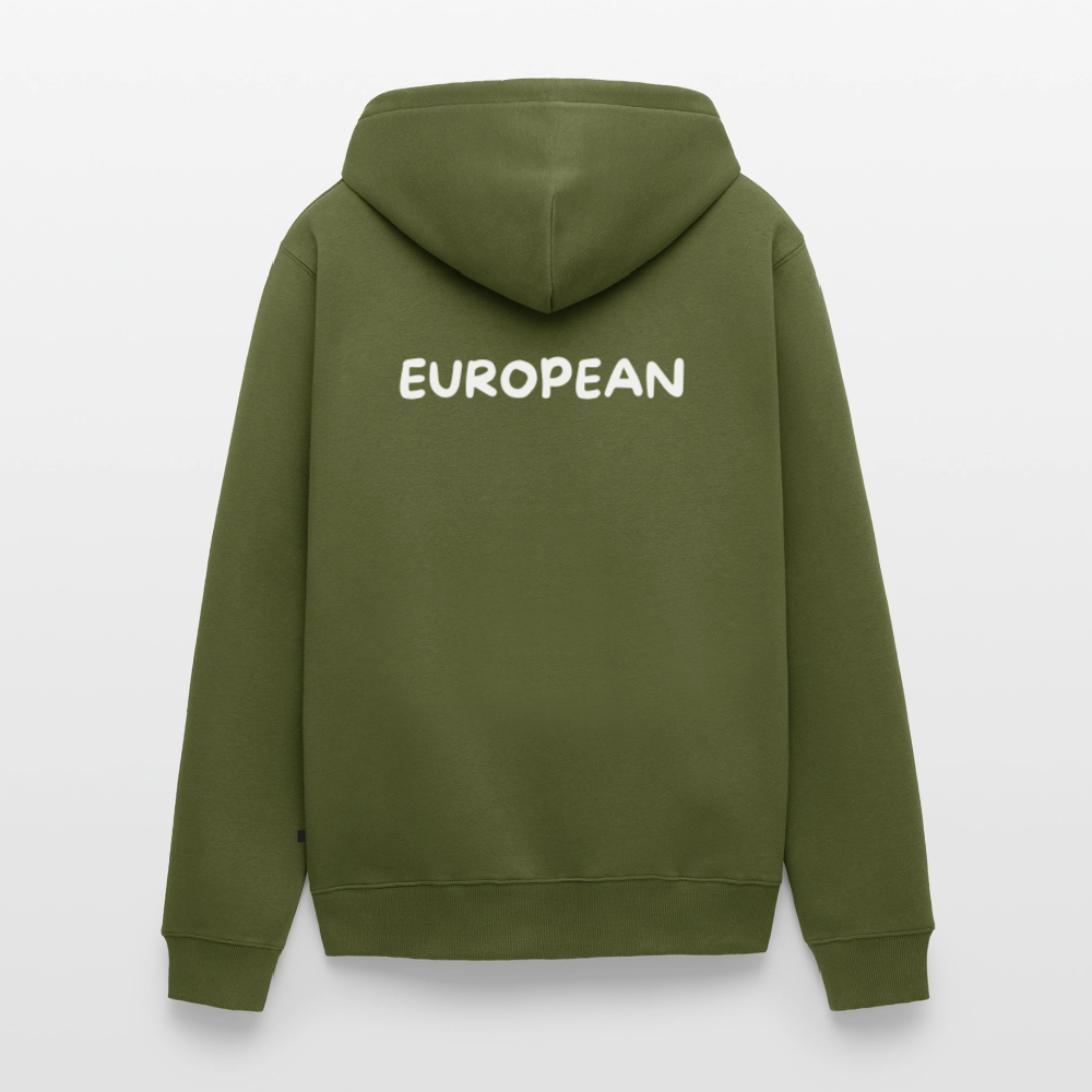 "EUROPEAN" - Männer Premium Kapuzenjacke - khaki