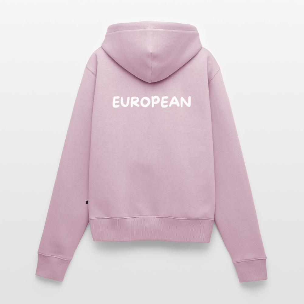 "EUROPEAN" - Frauen Premium Kapuzenjacke - dusky pink