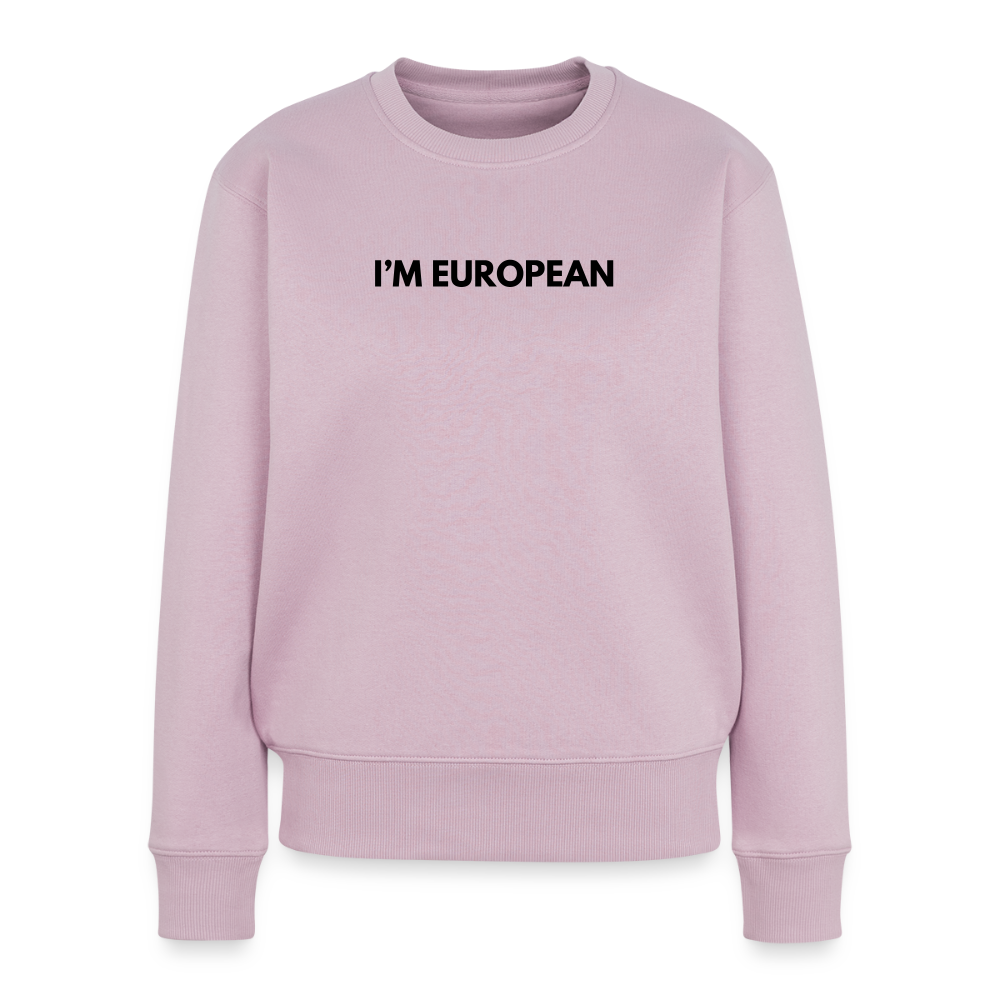 "I'M EUROPEAN" Frauen Premium Pullover - dusky pink