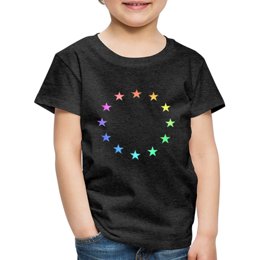 Kids' Premium T-Shirt - "12 Stars - LGBTQ" - charcoal grey