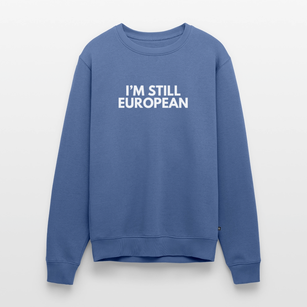 "I'M STILL EUROPEAN" - Männer Premium Pullover - stone blue