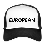 "EUROPEAN" - Trucker Cap - white/black