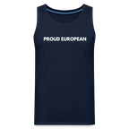 "PROUD EUROPEAN" - Männer Premium Tank Top - navy