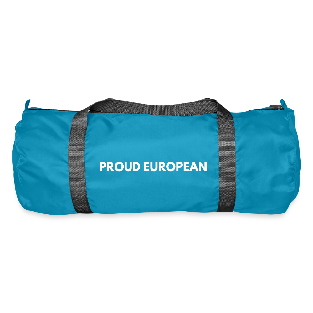 "PROUD EUROPEAN" - Sporttasche - aqua