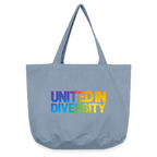 Vintage-washed Shopper - "United in Diversity - LGBTQ" - Vintage Blue