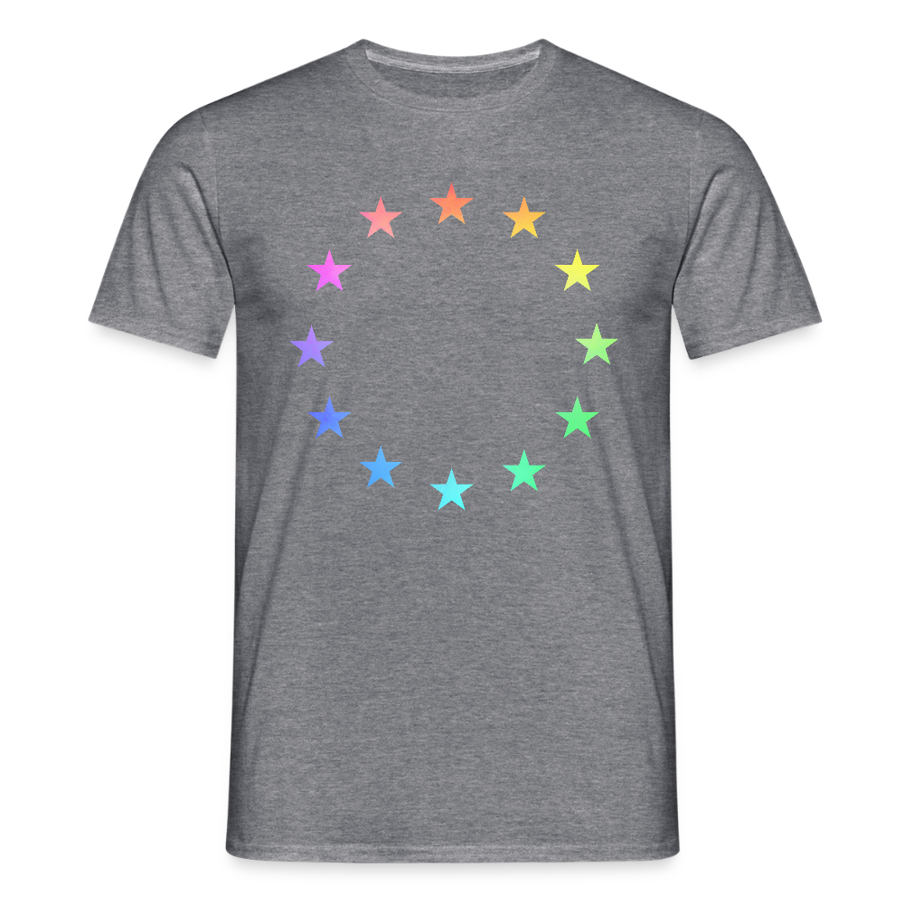 Men's T-Shirt - "12 Stars - LGBTQ" - graphite heather