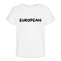 "EUROPEAN" - Baby Bio-T-Shirt - white