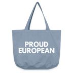 "PROUD EUROPEAN" - Vintage-Washed Shopper - Vintage Blue
