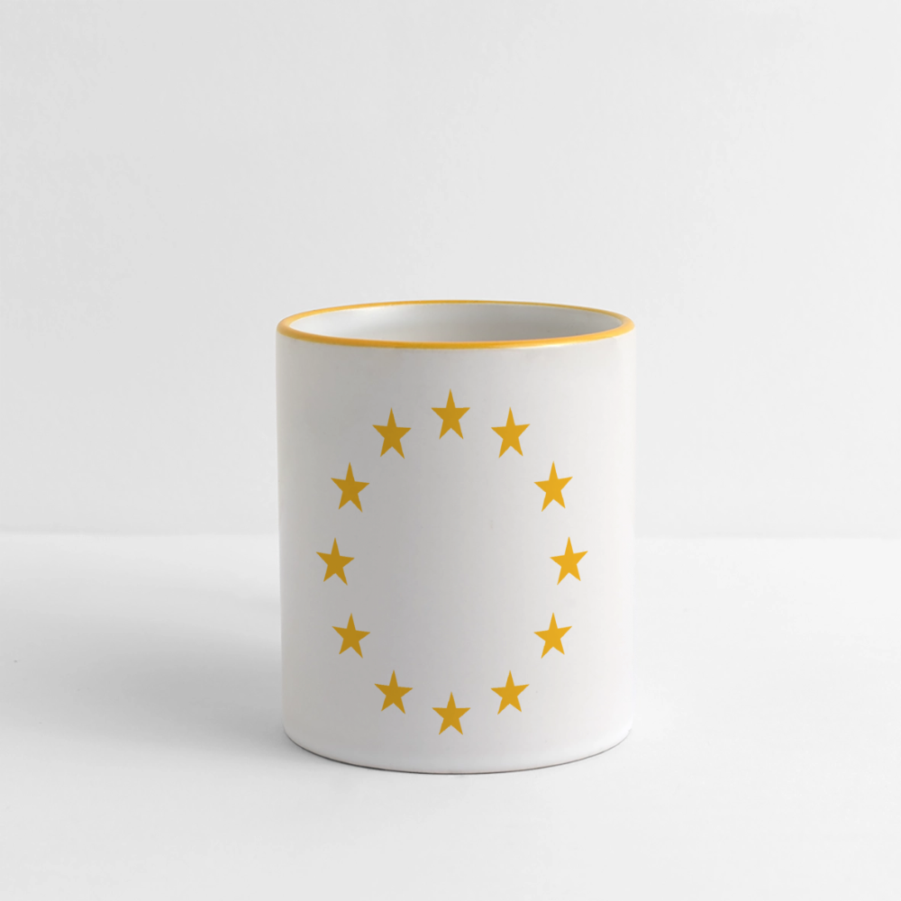 "12-Stars" - Mug - white/yellow