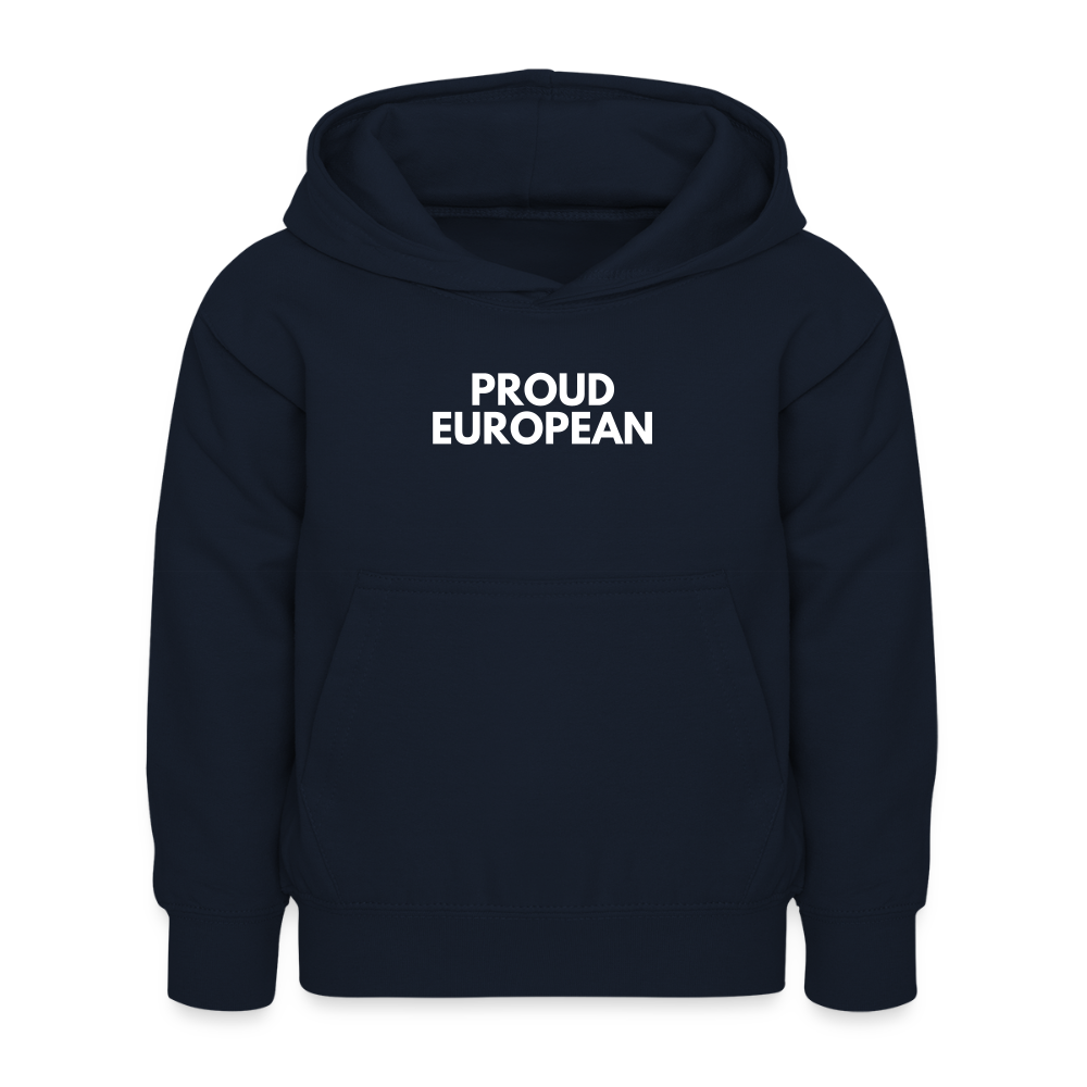 "PROUD EUROPEAN" - Kinder Hoodie - navy