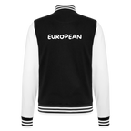 "EUROPEAN" - College-Sweatjacke - black/white