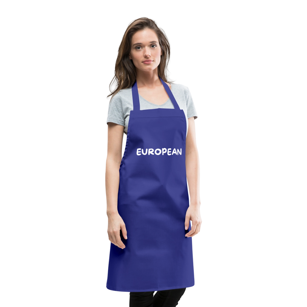 "EUROPEAN" - Kochschürze - royal blue