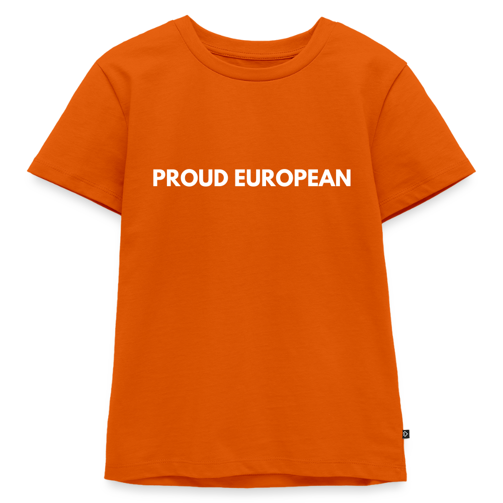 "PROUD EUROPEAN" - Kinder Premium T-Shirt - orange 
