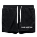 "PROUD EUROPEAN" - Badeshorts - black
