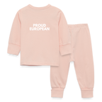 "PROUD EUROPEAN" - Baby Schlafanzug - crystal pink