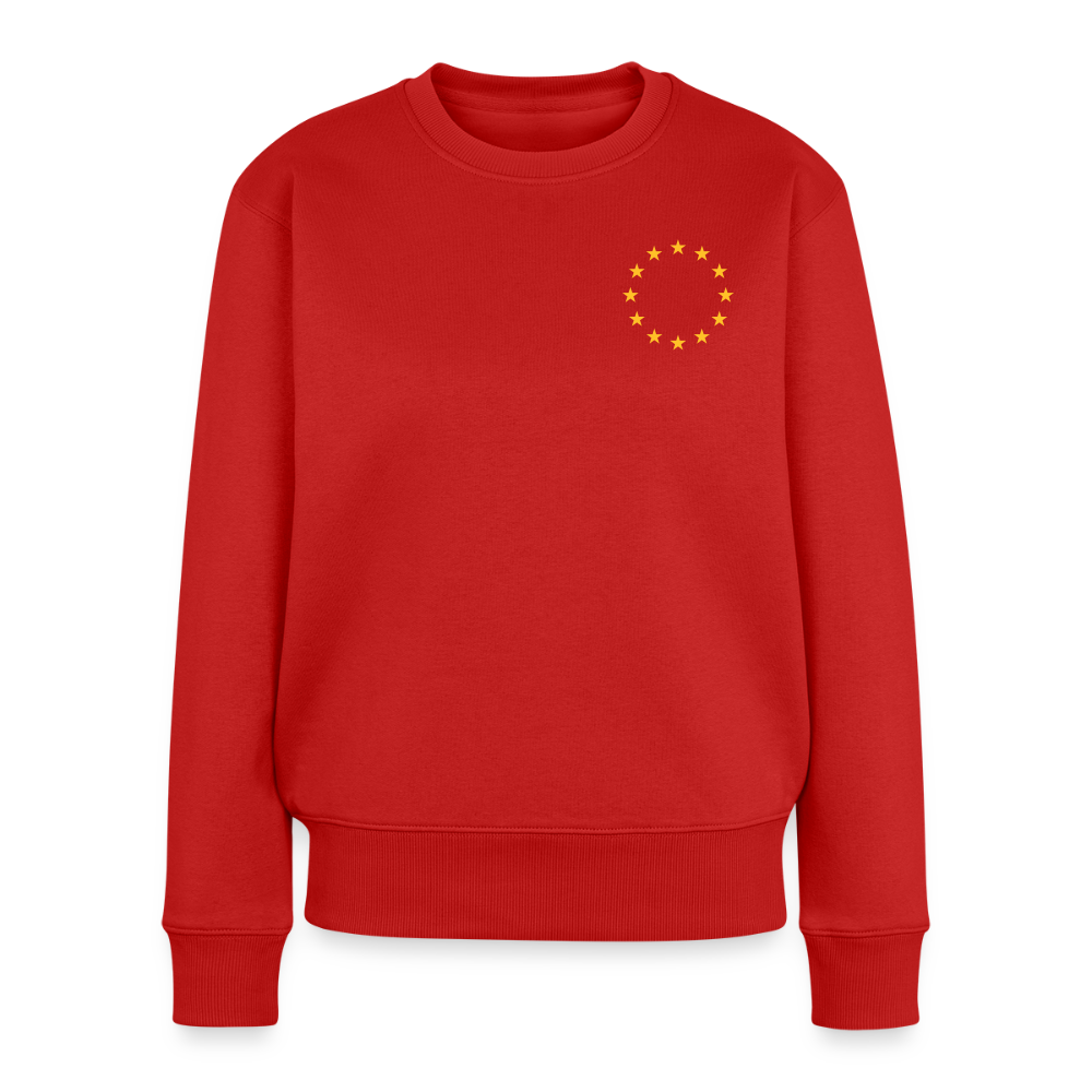 "12-stars-mini" - Frauen Premium Pullover - red
