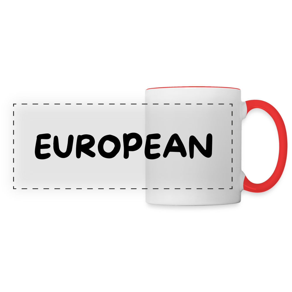 "EUROPEAN" - Tasse - white/red