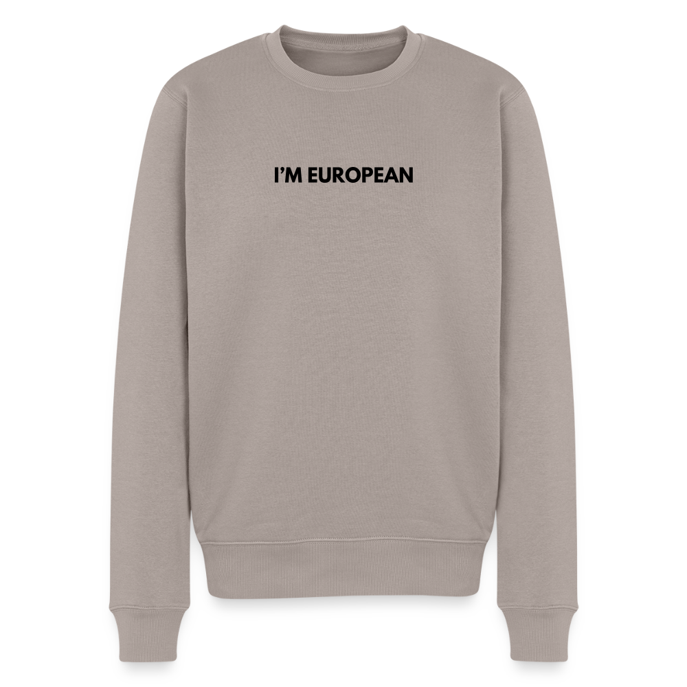 "I'M EUROPEAN" - Männer Premium Pullover - taupe