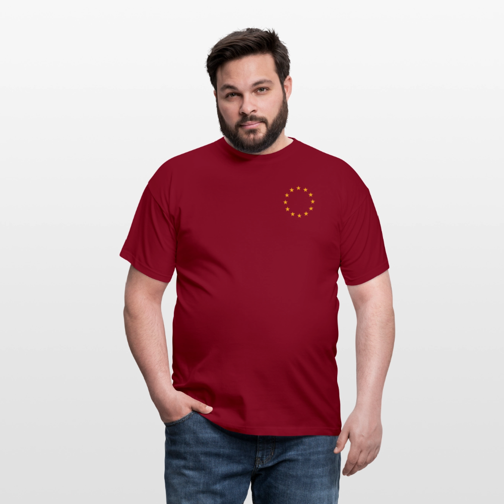 "12-Sterne-mini" Männer T-Shirt - brick red