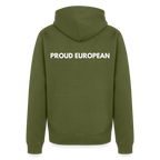 "PROUD EUROPEAN" - Männer Premium Kapuzenjacke - khaki