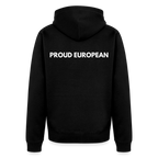 "PROUD EUROPEAN" - Männer Premium Kapuzenjacke - black