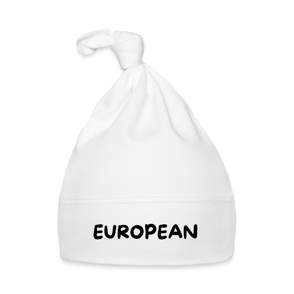 "EUROPEAN" - Baby Mütze - white