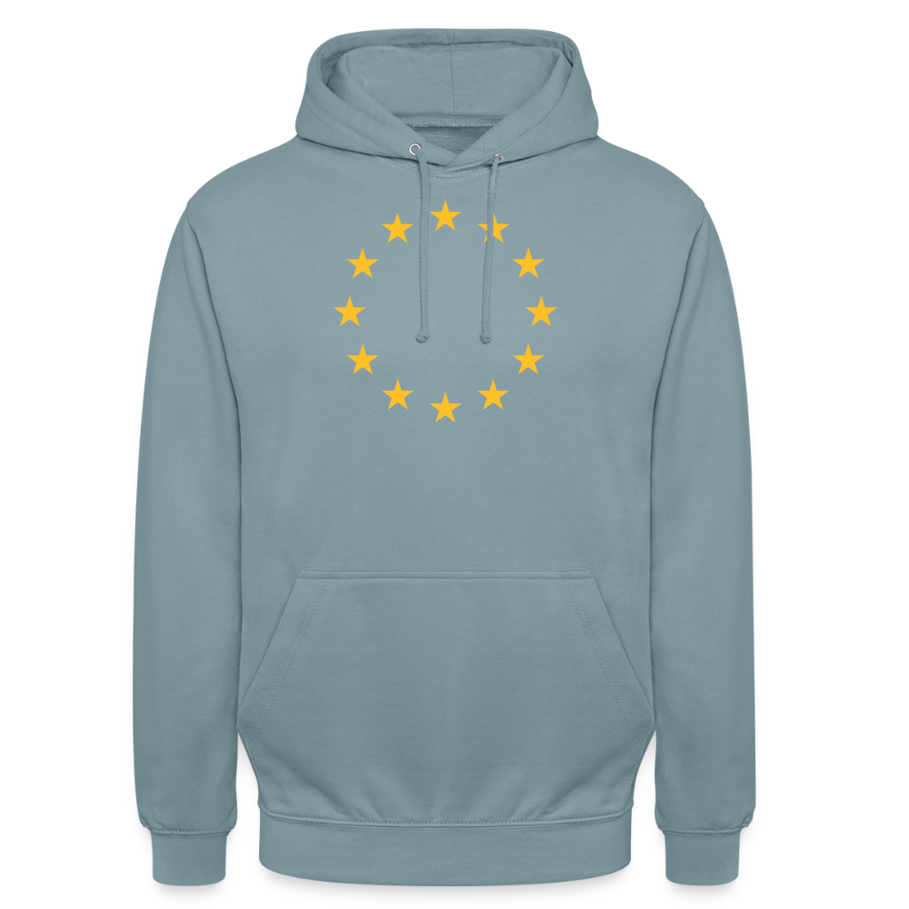 "12-Stars" - Unisex Hoodie - stonewash blue