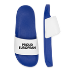 "PROUD EUROPEAN" - Männer Badelatschen - royal blue