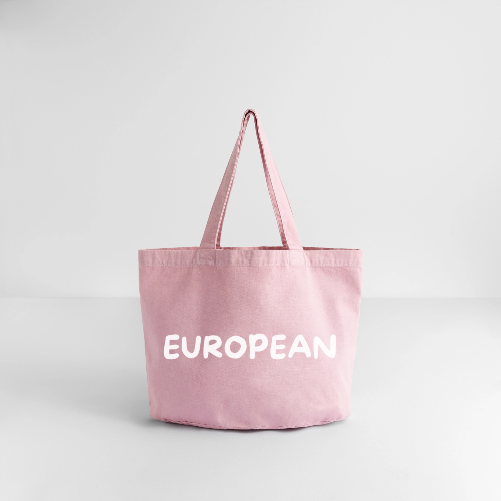 "EUROPEAN" - Vintage-Washed Shopper - vintage rose