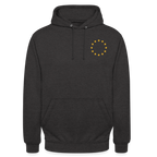 "12-stars-mini" - Unisex Hoodie - charcoal grey