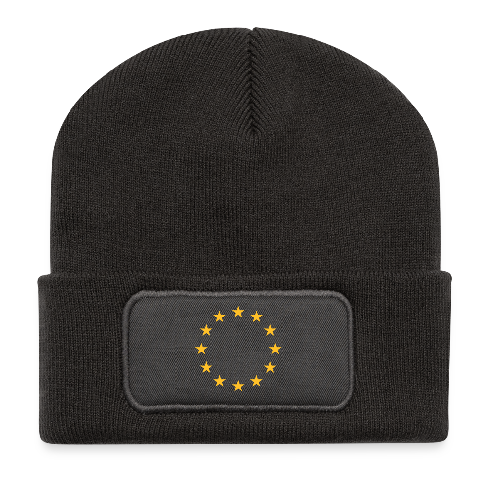 "12-Stars" - Recycled Patch Beanie - dark grey