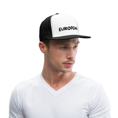 "EUROPEAN" - Trucker Cap - white/black