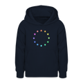 Teen Hoodie - "12 Stars - LGBTQ" - navy