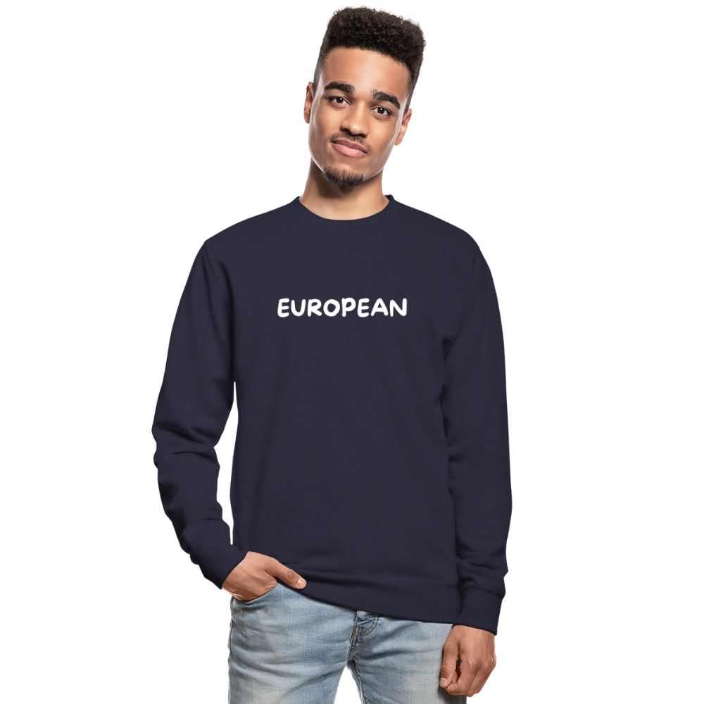 "EUROPEAN" - Unisex Pullover - navy