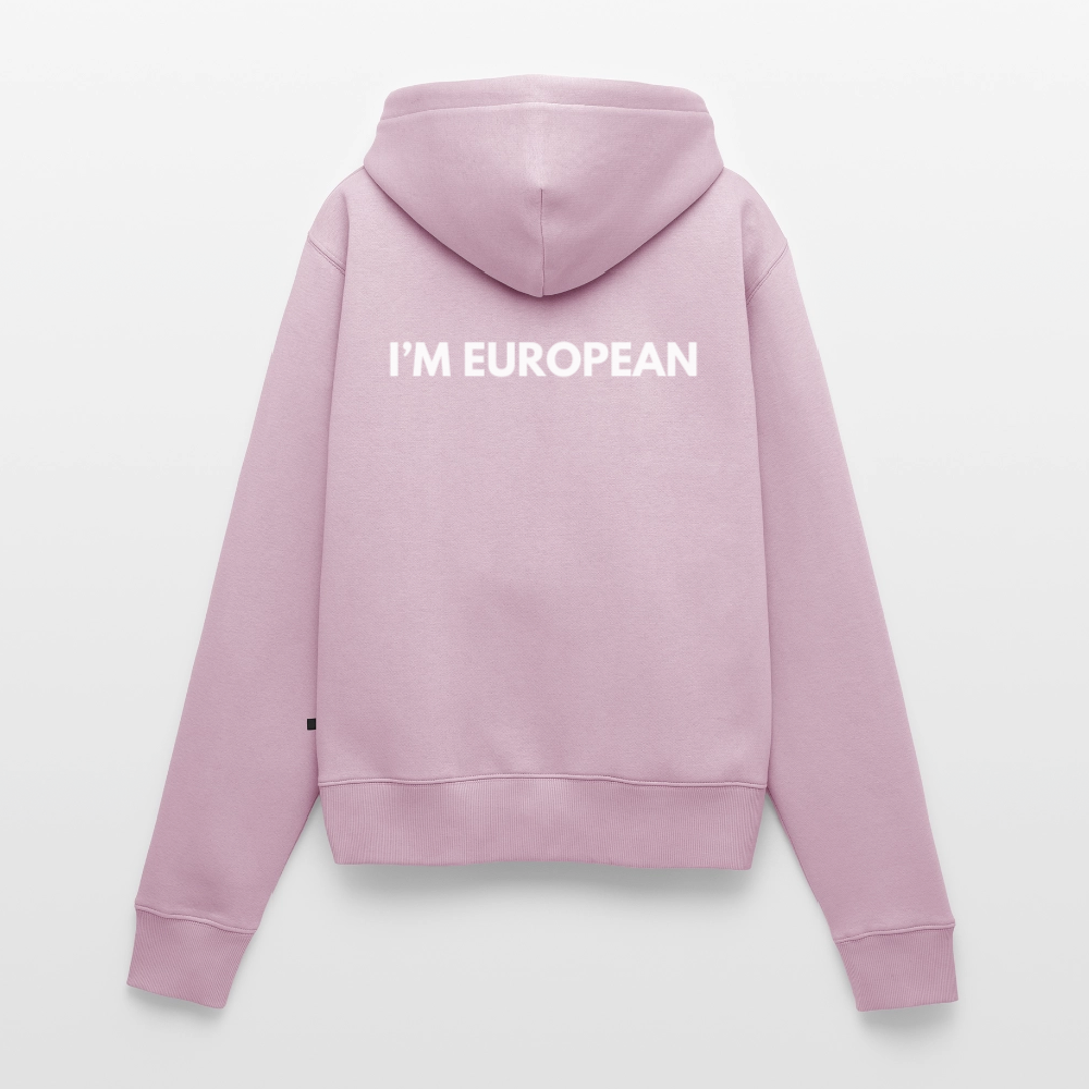 "I'M EUROPEAN" - Frauen Premium Kapuzenjacke - dusky pink