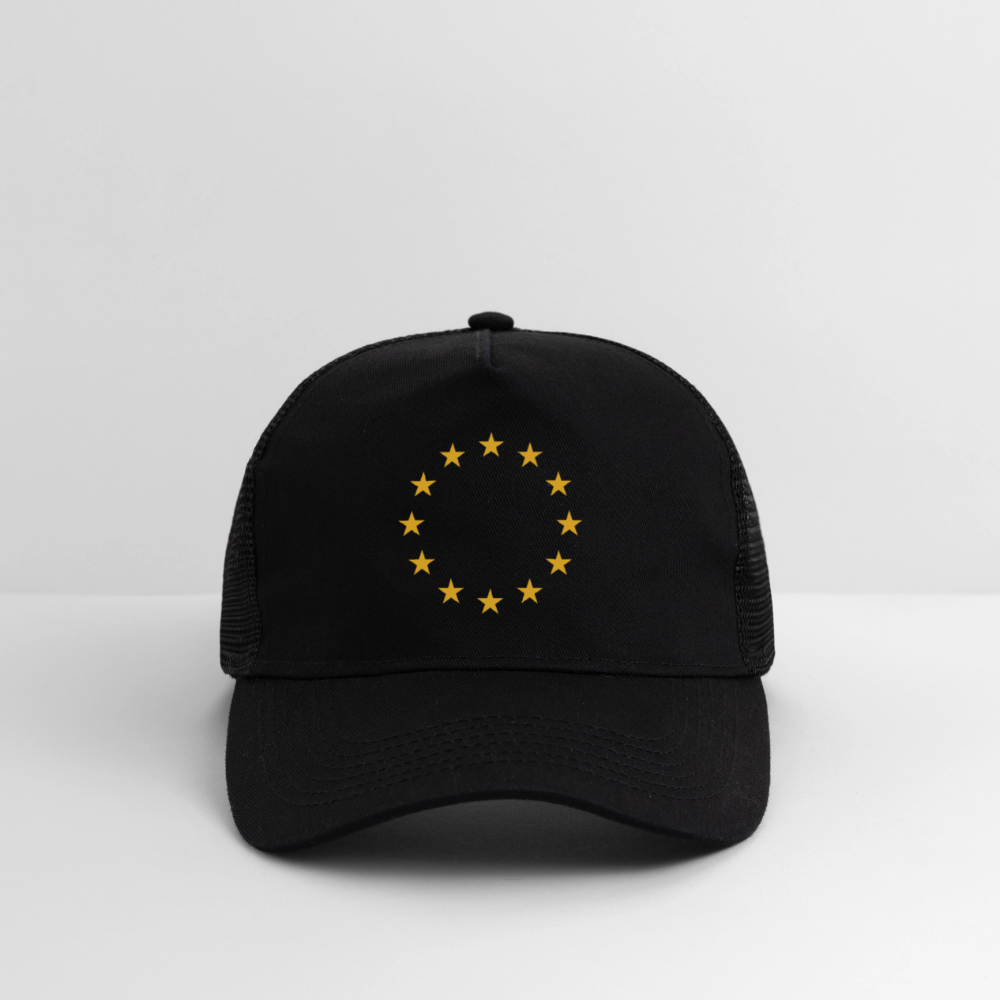 "12-Stars" - Trucker Cap - black/black