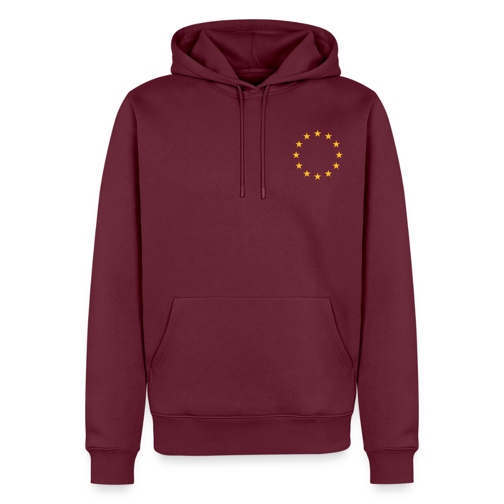 "12-stars-mini" - Männer Premium Hoodie - burgundy