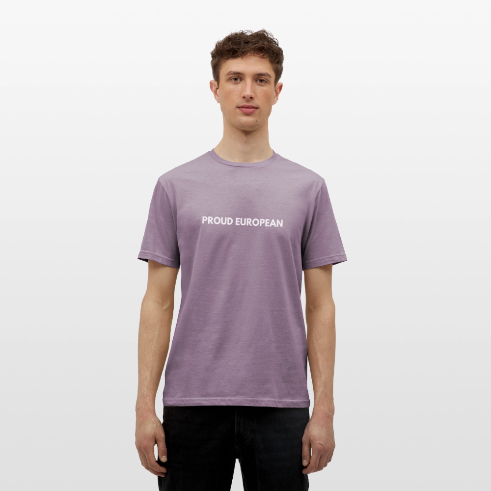 "PROUD EUROPEAN" - Männer T-Shirt - purple-grey 