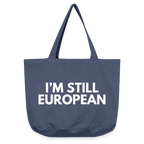 "I'M STILL EUROPEAN" - Vintage-Washed Shopper - vintage denim