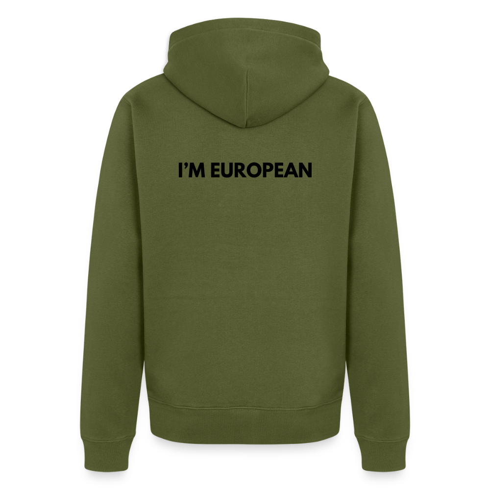 "I'M EUROPEAN" - Männer Kapuzenjacke - khaki