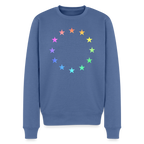 Men’s Premium Sweatshirt - "12 Stars - LGBTQ" - stone blue